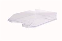 Irattálca, műanyag, VICTORIA OFFICE, áttetsző